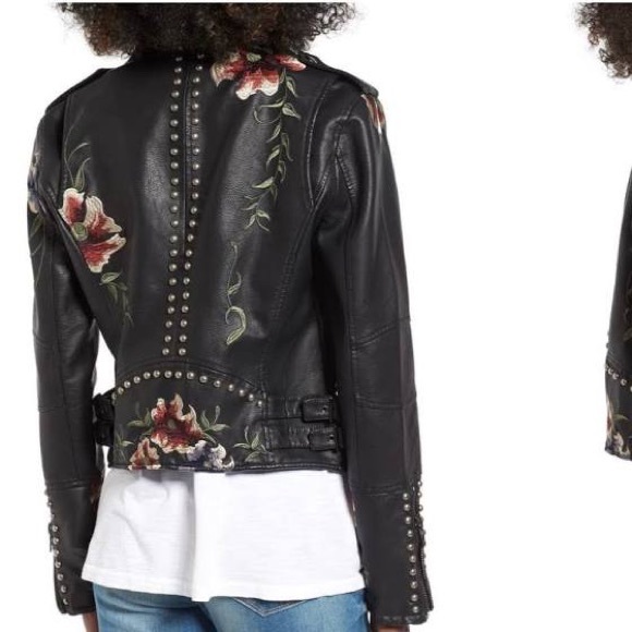 Blank NYC Embroidered Leather Jacket - Picture 5 of 7